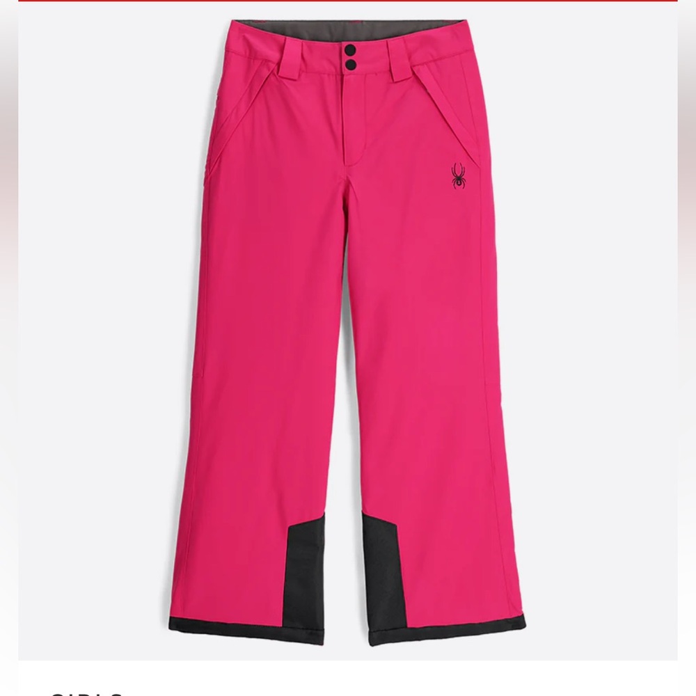 Spider big Girls insulated Snow pants size XL hot pink NWOT